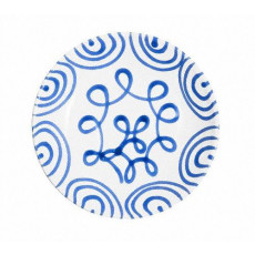Gmundner Keramik Blaugeflammt Soup plate Cup d: 20 cm / h: 4,4 cm