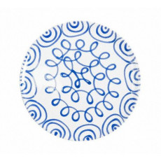 Gmundner Keramik Blaugeflammt Dining plate cup 25 cm
