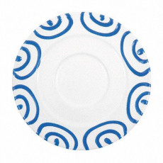 Gmundner Keramik Blaugeflammt Coffee saucer Gourmet d: 16 cm