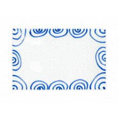 Gmundner Keramik Blaugeflammt Platter rectangular 30 x 20 cm