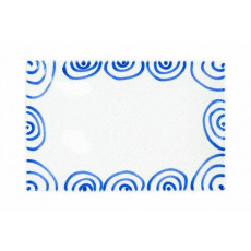 Gmundner Keramik Blaugeflammt Rectangular plate 30x20x2.5 cm