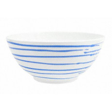 Gmundner Keramik Blaugeflammt Bowl d: 27 cm / 2,5 L
