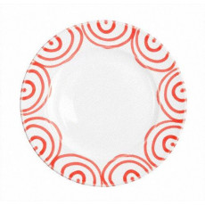 Gmundner Keramik Rotgeflammt Dessert plate / breakfast plate Gourmet d: 22 cm / h: 2,2 cm