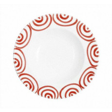 Gmundner Keramik Rotgeflammt Soup Plate Gourmet 24 cm