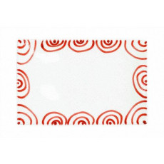Gmundner Keramik Rotgeflammt Rectangular plate 30x20x2.5 cm