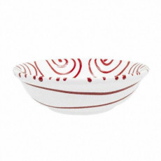 Gmundner Keramik Rotgeflammt Small muesli bowl d: 14 cm / h: 4.5 cm / 0.27 L