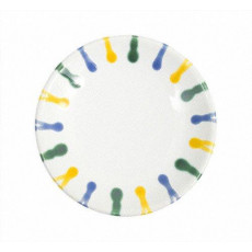 Gmundner Keramik Buntgeflammt Smooth moka/espresso saucer d: 11 cm