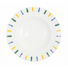 Gmundner Keramik Buntgeflammt Pasta plate Gourmet d: 29 cm / h: 4,5 cm