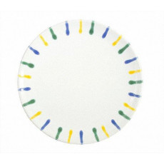 Gmundner Keramik Buntgeflammt Dining Plate Cup d: 25 cm / h: 2.8 cm