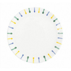 Gmundner Keramik Buntgeflammt Dining Plate Cup d: 28 cm / h: 2.6 cm