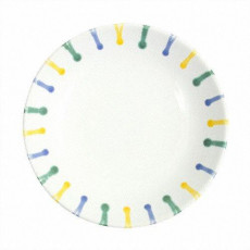 Gmundner Keramik Buntgeflammt Soup plate Cup 20 cm