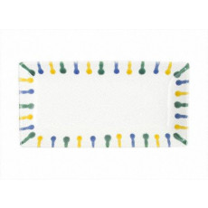 Gmundner Keramik Buntgeflammt Snack tray 22x11x2,7 cm