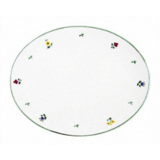 Gmundner Keramik Streublumen Oval plate 33 cm