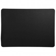ASA SELECTION Table Tops Leather Optic Rough Rough black table mat 33x46 cm