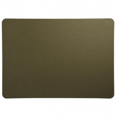 ASA SELECTION Table Tops Leather Optic Rough Rough olive table mat 33x46 cm