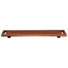 ASA SELECTION Wood Dark Akazie Massiv Wooden board on legs 60x13 cm / h: 3 cm