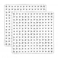 Nachtmann Bossa Nova Square plate set 2 pcs 21 cm
