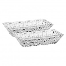 Nachtmann Bossa Nova Rectangular bowl set of 2, 17x8.5x3.6 cm