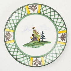 Gmundner Keramik Jagd Breakfast plate Cup 20 cm
