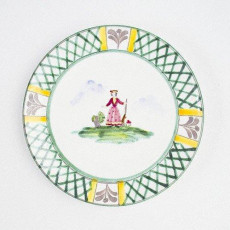 Gmundner Keramik Jagd Dinner plate Cup 25 cm