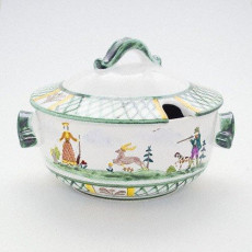 Gmundner Keramik Jagd Smooth soup tureen 2 l
