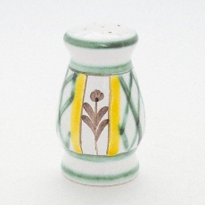 Gmundner Keramik Jagd Salt shaker bulbous Hunt h: 9 cm