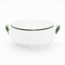 Gmundner Keramik Grüner Rand Soup Bowl 0.37 l
