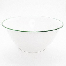 Gmundner Keramik Grüner Rand Salad bowl 33 cm