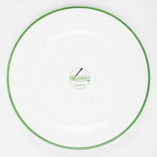 Gmundner Keramik Grüner Rand Dinner Plate Gourmet 27 cm