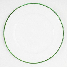 Gmundner Keramik Grüner Rand Dinner Plate Gourmet 29 cm