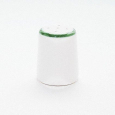 Gmundner Keramik Grüner Rand Salt shaker height: 5 cm