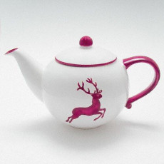 Gmundner Keramik Roter Hirsch Smooth teapot 1.5 L / h: 16.5 cm