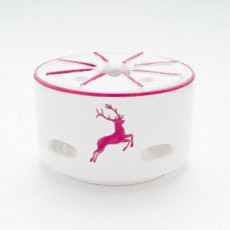 Gmundner Keramik Roter Hirsch Tea warmer / Tea warmer Smooth d: 14 cm / h: 8,7 cm