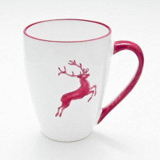 Gmundner Keramik Bordeauxroter Hirsch Breakfast cup Max 0.3 L / h: 10.5 cm