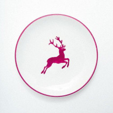 Gmundner Keramik Roter Hirsch Dessert plate / Breakfast plate Cup d: 20 cm / h: 2,6 cm