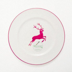 Gmundner Keramik Roter Hirsch Dessert plate / breakfast plate Gourmet d: 22 cm / h: 2,2 cm