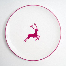 Gmundner Keramik Roter Hirsch Plate Cup d: 25 cm / h: 2.8 cm