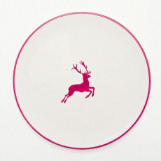 Gmundner Keramik Roter Hirsch Dining Plate Cup d: 28 cm / h: 2.6 cm