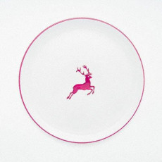 Gmundner Keramik Bordeauxroter Hirsch Dinner Plate Cup 32 cm