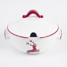 Gmundner Keramik Roter Hirsch Smooth soup pot 2 L / h: 18 cm