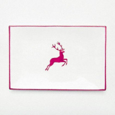 Gmundner Keramik Roter Hirsch Rectangular plate 30x20x2.5 cm