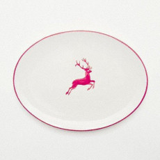 Gmundner Ceramics Red Deer Oval Platter 28 cm
