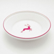 Gmundner Keramik Roter Hirsch Rice bowl without handle d: 28 cm / h: 6,6 cm