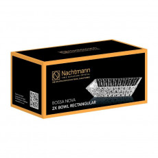 Nachtmann Bossa Nova Rectangular bowl set of 2, 17x8.5x3.6 cm