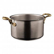 Sambonet 1965 Vintage - Edelstahl matt 18/10 Pot / Pot without lid d: 24 cm / h: 14,5 cm / 6,5 L