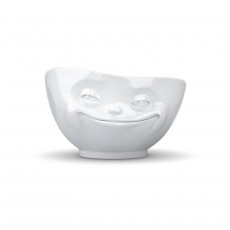 Fiftyeight Products TV Tassen TV Milk Coffee Cup - White Smiling Bowl 0.5 L