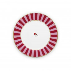 Pip Studio Love Birds Red-Pink Frühstücksteller rot/pink 21 cm
