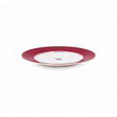 Pip Studio Love Birds Dark Red bread plate 17 cm
