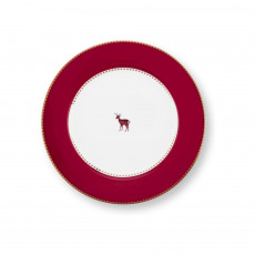 Pip Studio Love Birds Dark Red Frühstücksteller 21 cm