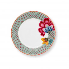 Pip Studio Blooming Tales Blue Frühstücksteller 21 cm